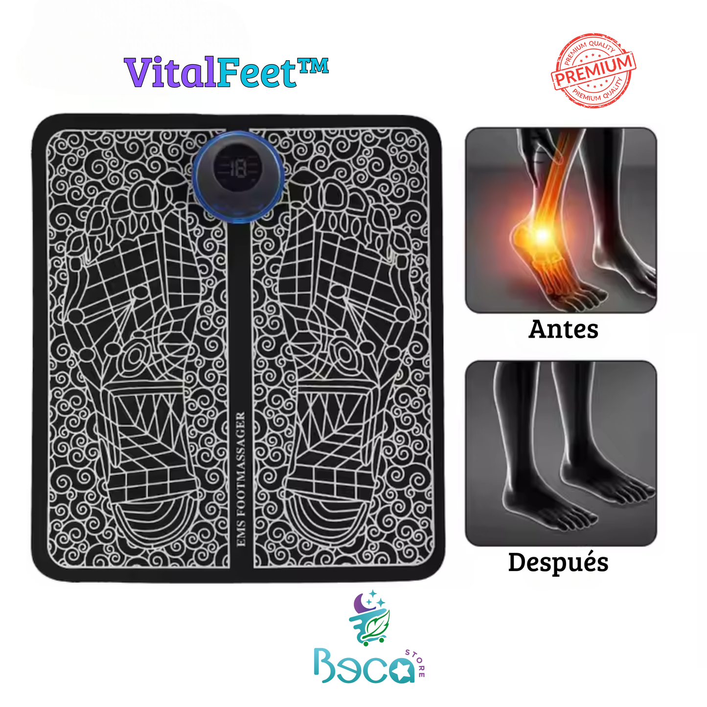 MASAJEADOR INTELIGENTE VITALFEET™ - ALIVIO PARA TUS PIES