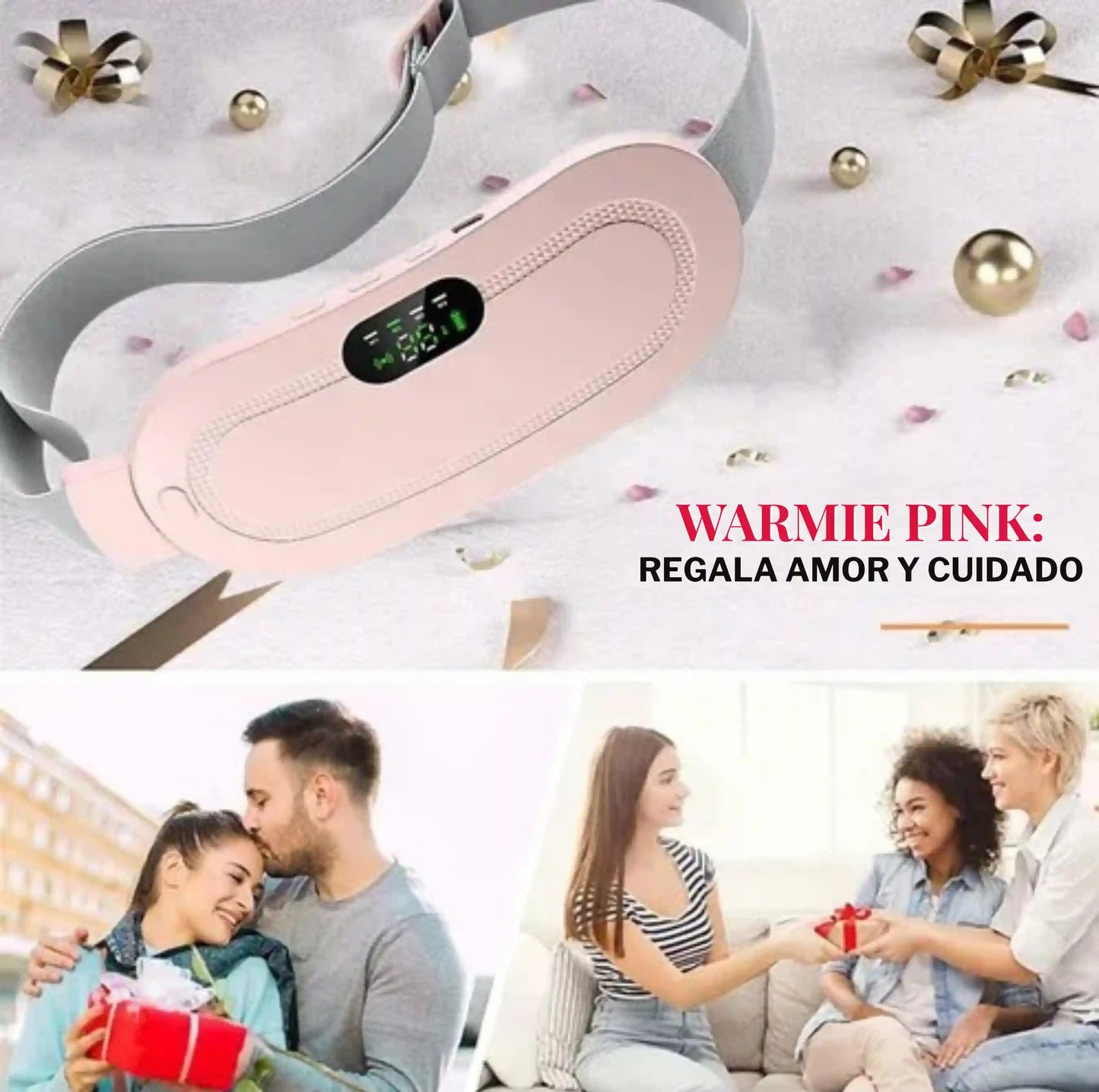 MASAJEADOR TÉRMICO MENSTRUAL WARMIE PINK